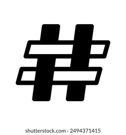 Hashtag Icon Vector Symbol Design Illustration