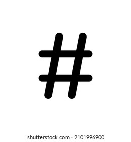 hashtag icon vector . symbol flat design