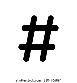 Hashtag icon vector. tag vector symbol for graphic design