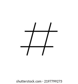 Hashtag icon vector for web and mobile app. hashtag sign and symbol