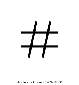 Hashtag icon vector for web and mobile app. hashtag sign and symbol
