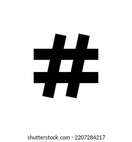 Hashtag icon vector for web and mobile app. hashtag sign and symbol
