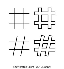 Hashtag icon vector for web and mobile app. hashtag sign and symbol