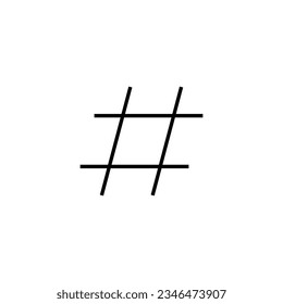 Hashtag icon vector for web and mobile app. hashtag sign and symbol