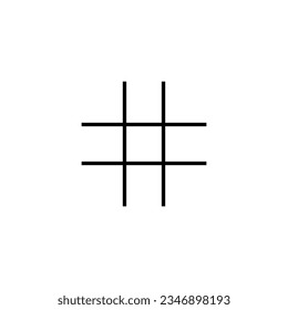 Vector de iconos de hashtag para aplicaciones web y móviles. signo de etiqueta y símbolo