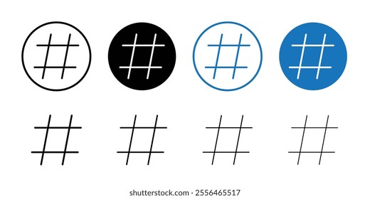 Hashtag icon vector for web and mobile app. hashtag sign and symbol