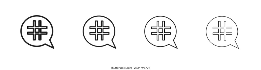 Iconos de etiqueta línea colección de Vector. Icono de Vector perfecto de píxeles