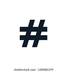 Hashtag icon,trending topic sign vector logo trendy