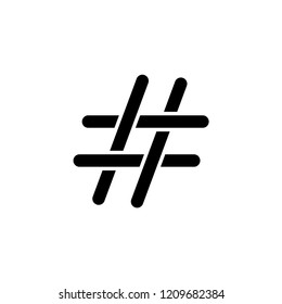 Hashtag icon,trending topic sign vector logo trendy
