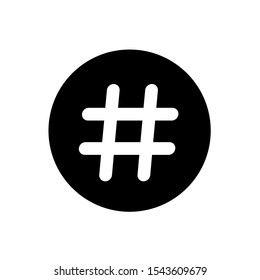 Hashtag icon,vector illustration. Flat design style. vector hashtag icon illustration isolated on White background, hashtag icon Eps10. hashtag icons graphic design vector symbols.