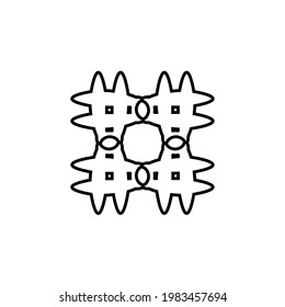 Hashtag line icon. Simple style social media poster background symbol. Logo design element. T-shirt printing. Vector for sticker.