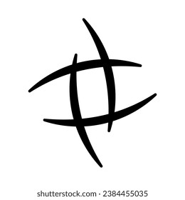 Logo de mot-clé avec signe x