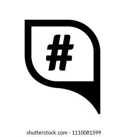 hashtag and map pointer