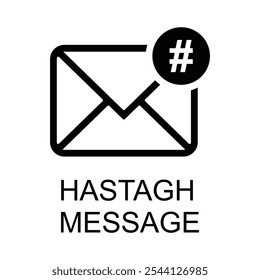 hashtag message icon , mai icon