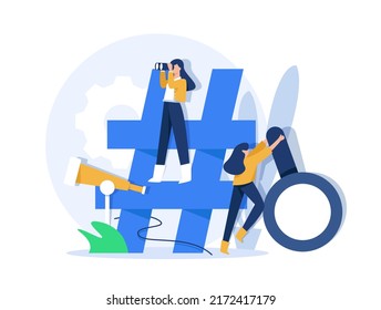 Hashtag SEO,Suitable for landing page, ui, web, App intro card, editorial, flyer, and banner