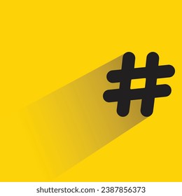 etiqueta con sombra de fondo amarillo