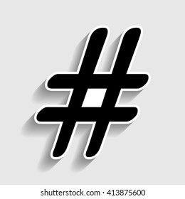 Hashtag sign