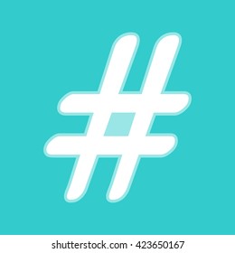 Hashtag sign