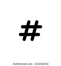 Hashtag sign icon vector