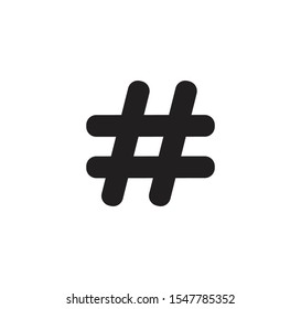 Hashtag sign icon vector style illustration
