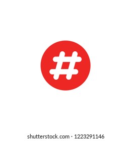 hashtag simple icon