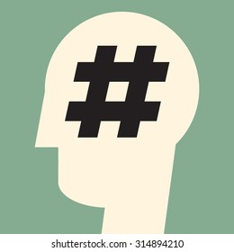 hashtag stuck in a head: social media influence