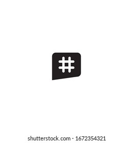 
Hashtag symbol cross plus logo icon design template elements

