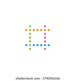 Hashtag symbol cross plus logo icon  creative design template elements