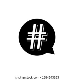 Hashtag Symbol Logo Icon Vector - Vector