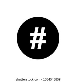 Hashtag Symbol Logo Icon Vector - Vector