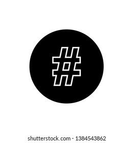 Hashtag Symbol Logo Icon Vector - Vector