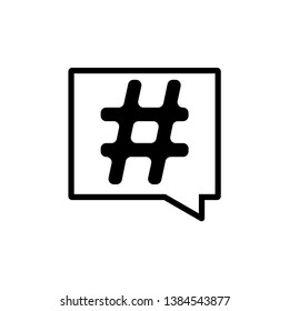 Hashtag Symbol Logo Icon Vector - Vector