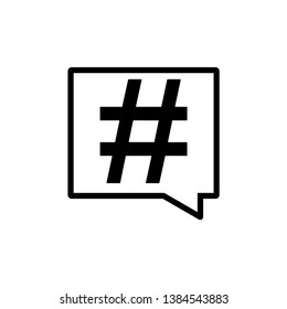 Hashtag Symbol Logo Icon Vector - Vector