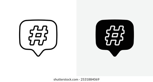 Hashtag vecor icon set. Ilustrador de vetor de ações. EPS 10