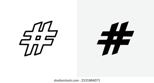 Hashtag vecor icon set. Stock vector illustrator. EPS 10