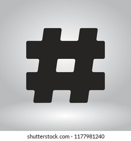 hashtag  vector icon 10 eps