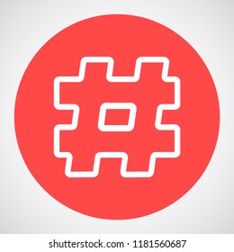 hashtag  vector icon 10 eps