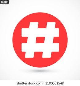 hashtag  vector icon 10 eps