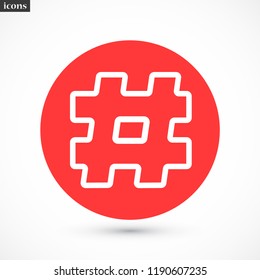 hashtag  vector icon 10 eps
