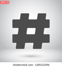 hashtag  vector icon 10 eps