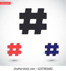 hashtag  vector icon 10 eps