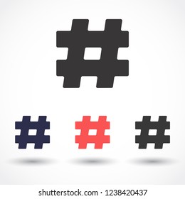 hashtag  vector icon 10 eps