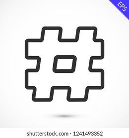 hashtag  vector icon 10 eps