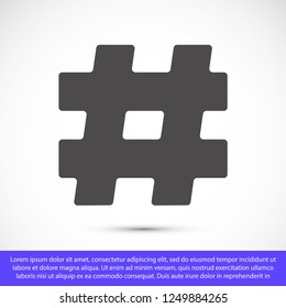 hashtag  vector icon 10 eps