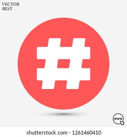 hashtag  vector icon 10 eps