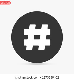 hashtag  vector icon 10 eps