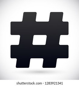 hashtag  vector icon 10 eps