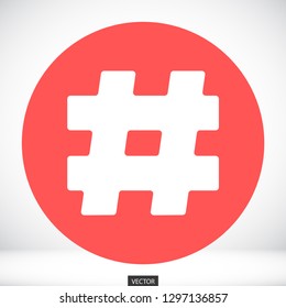 hashtag  vector icon 10 eps