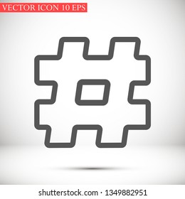 hashtag  vector icon 10 eps