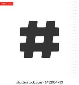 hashtag  vector icon 10 eps , Lorem ipsum Flat design
